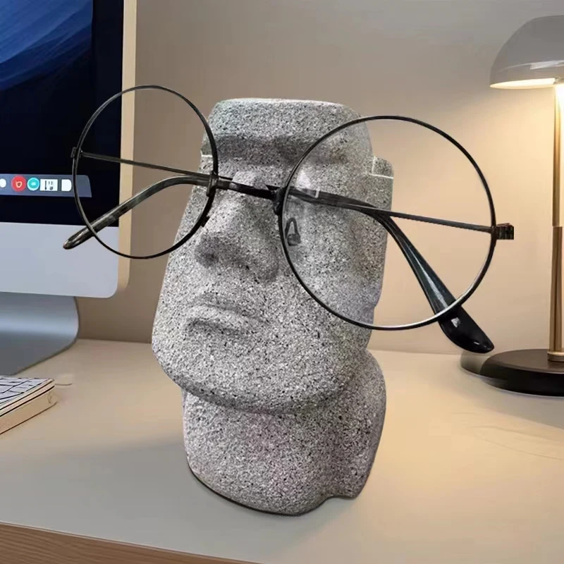 Kreative schrullige Menschen Kopf schnitzen Gläser Display Stand Club Party Dekoration für Freunde Ostern Geschenk