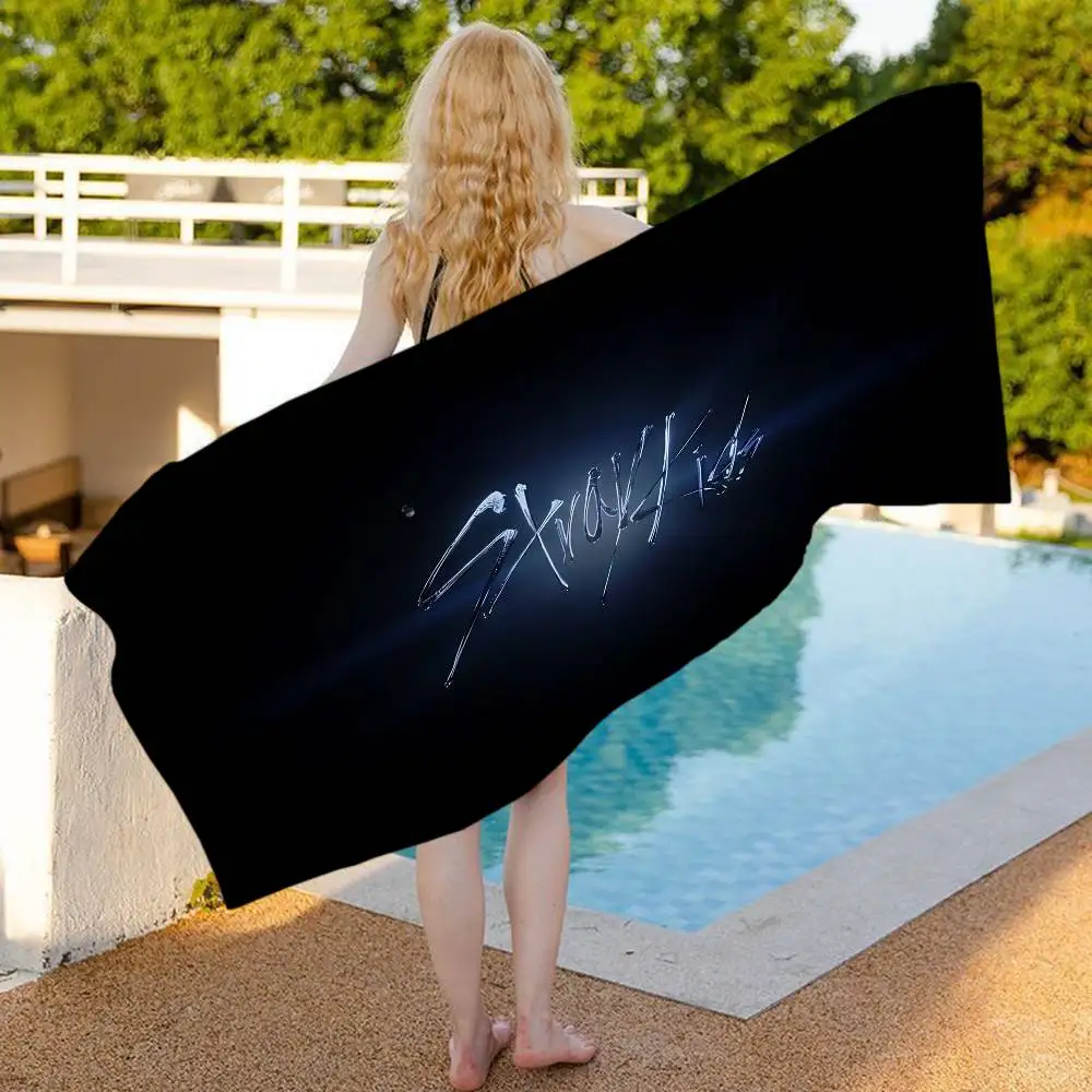 S-StrayS COOL K-Kids Kpop Microfiber Beach Towel Absorbent Quick dry Soft Yoga Swimming Resort Mountain Climbing Towel