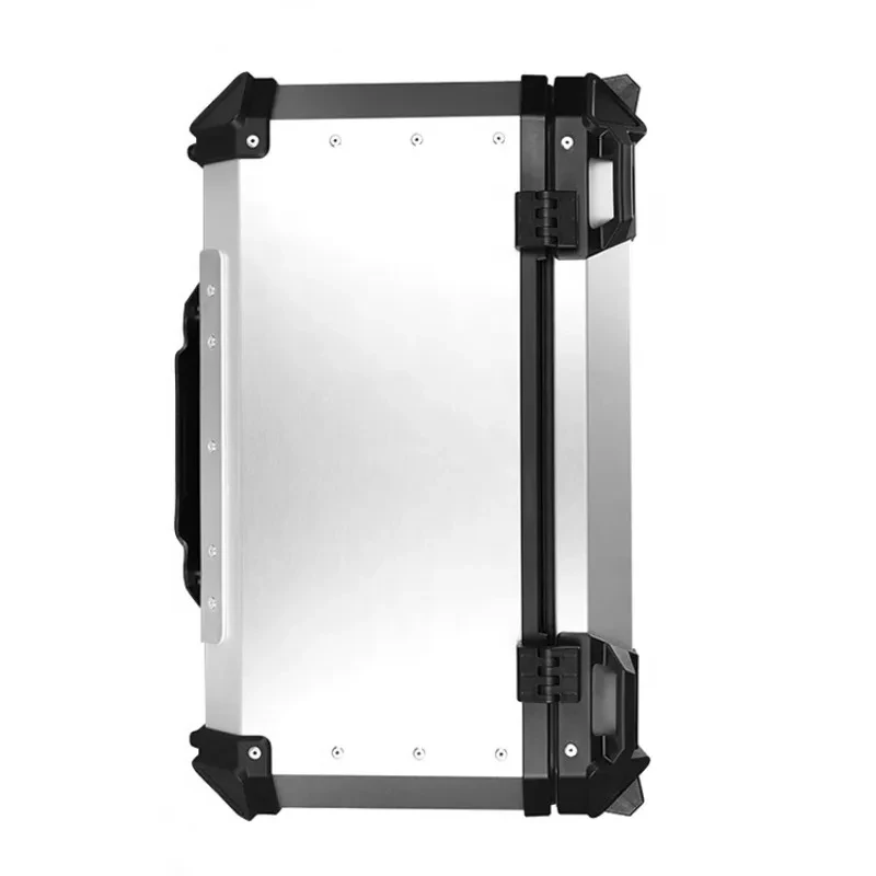 Factory Hot Selling 100L Silver X-Design Motorcycle Aluminum Alloy Tail Box