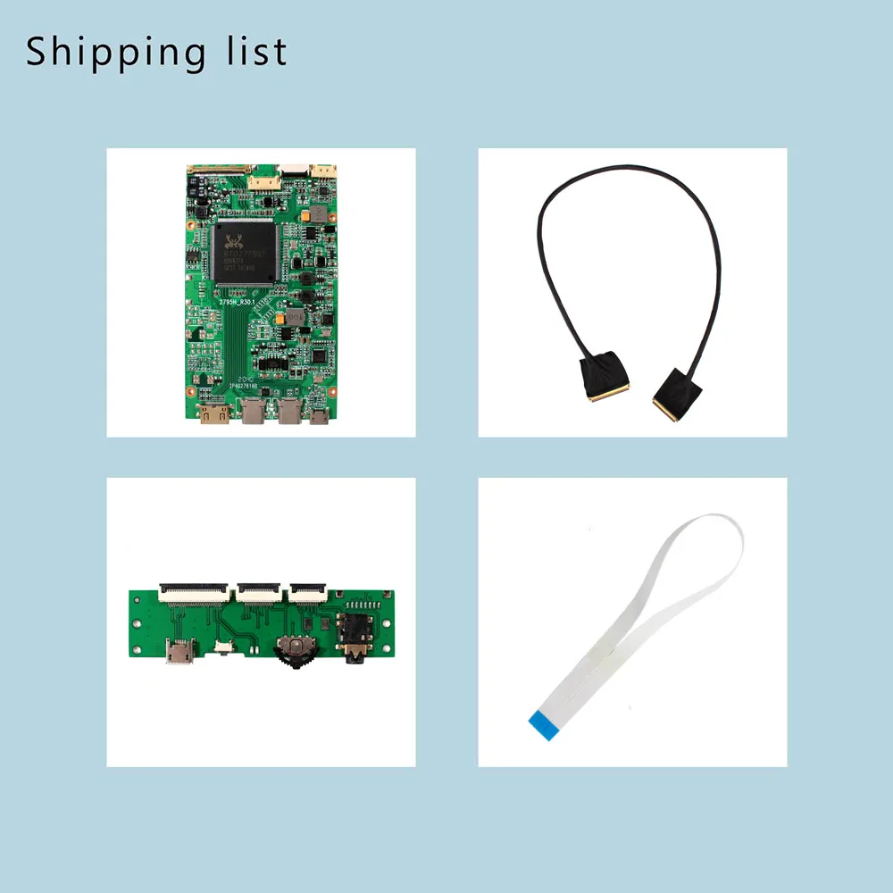 Type-C HD-MI LCD Controller Board Compatible With NV140XTM-N52 14 inch 3840x1100 eDP 30pins LCD Screen