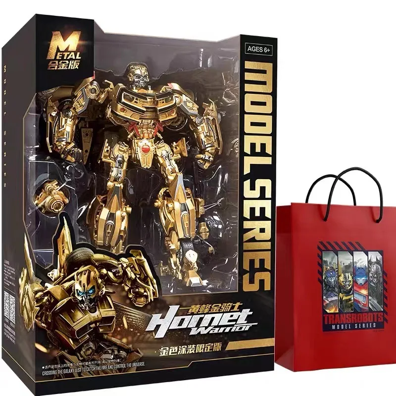 

In Stock Transformation Toy Enlarged Golden Version BEE OP MG Alloy Transforming Movable Robot Fans Collection Gift