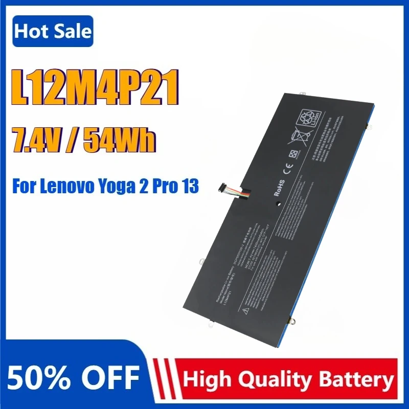 

New L12M4P21 Laptop Battery for Lenovo Yoga 2 Pro 13.3 13-IFI 59-382893 121500156 2ICP5/57/128-2 Y50-70AS-ISE 20266 L13S4P21