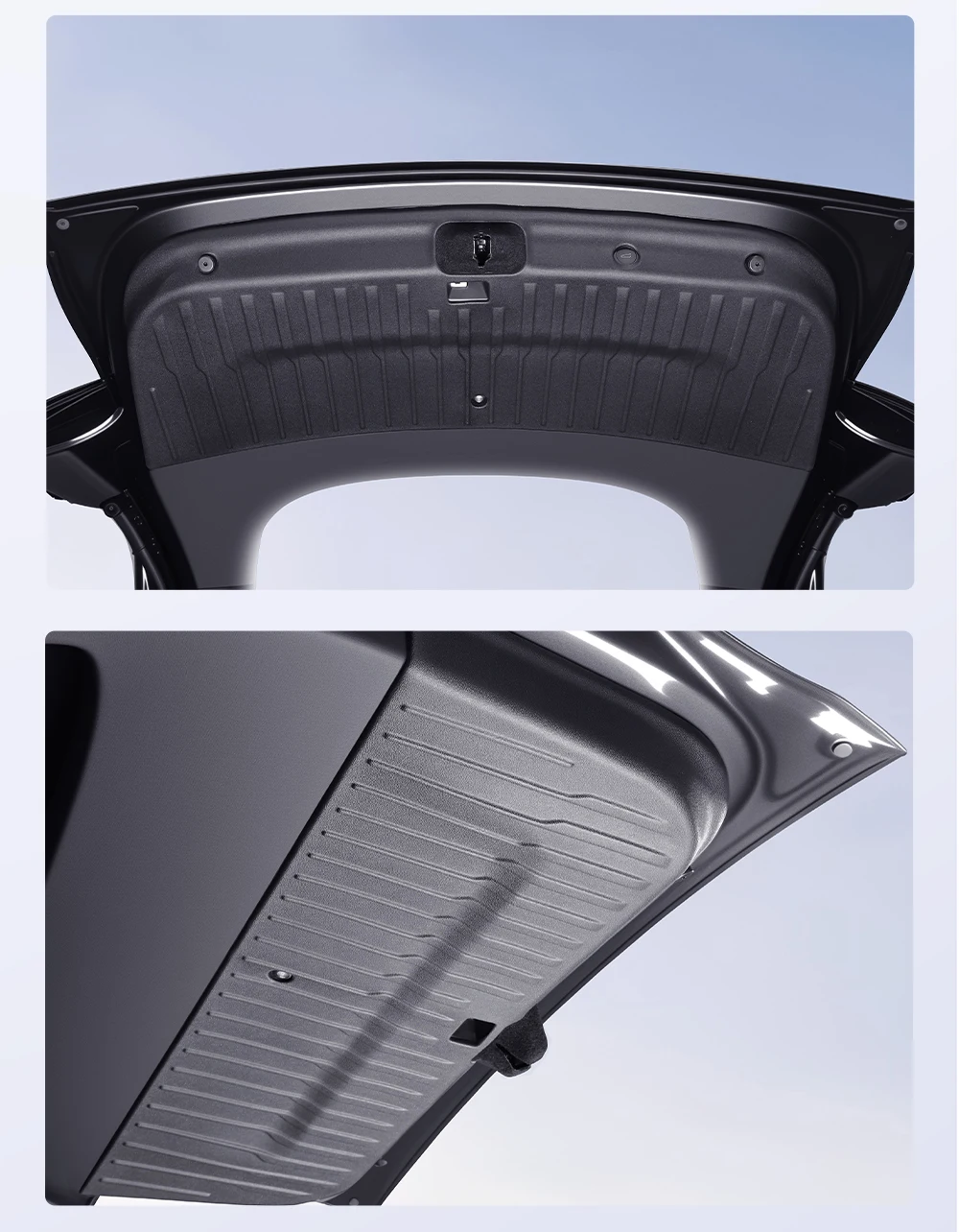 

For Tesla Model YL TPE Trunk Tailgate Guard Pad Trunk Protective Anti-dirty Pad Waterproof Backplate Protective Pad