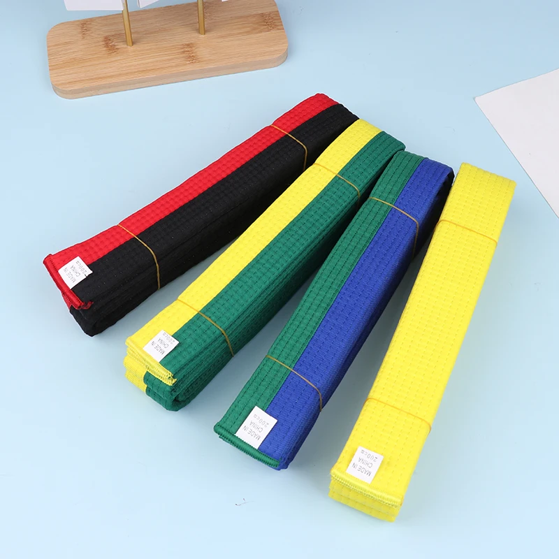 B*New 1PC 200cm Taekwondo ITF Belt Color Belt Martial Arts Karate Judo Uniform Accessories Quality Cotton Road Belt