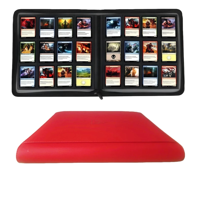 Premium Business Trading Card Binder met 12 vakken, TCG-binder, met 480 zijdelings te plaatsen vakken, Trading Card-album geschikt voor Mtg, Yugioh, honkbal-, voetbal- en sportkaarten, perfect voor