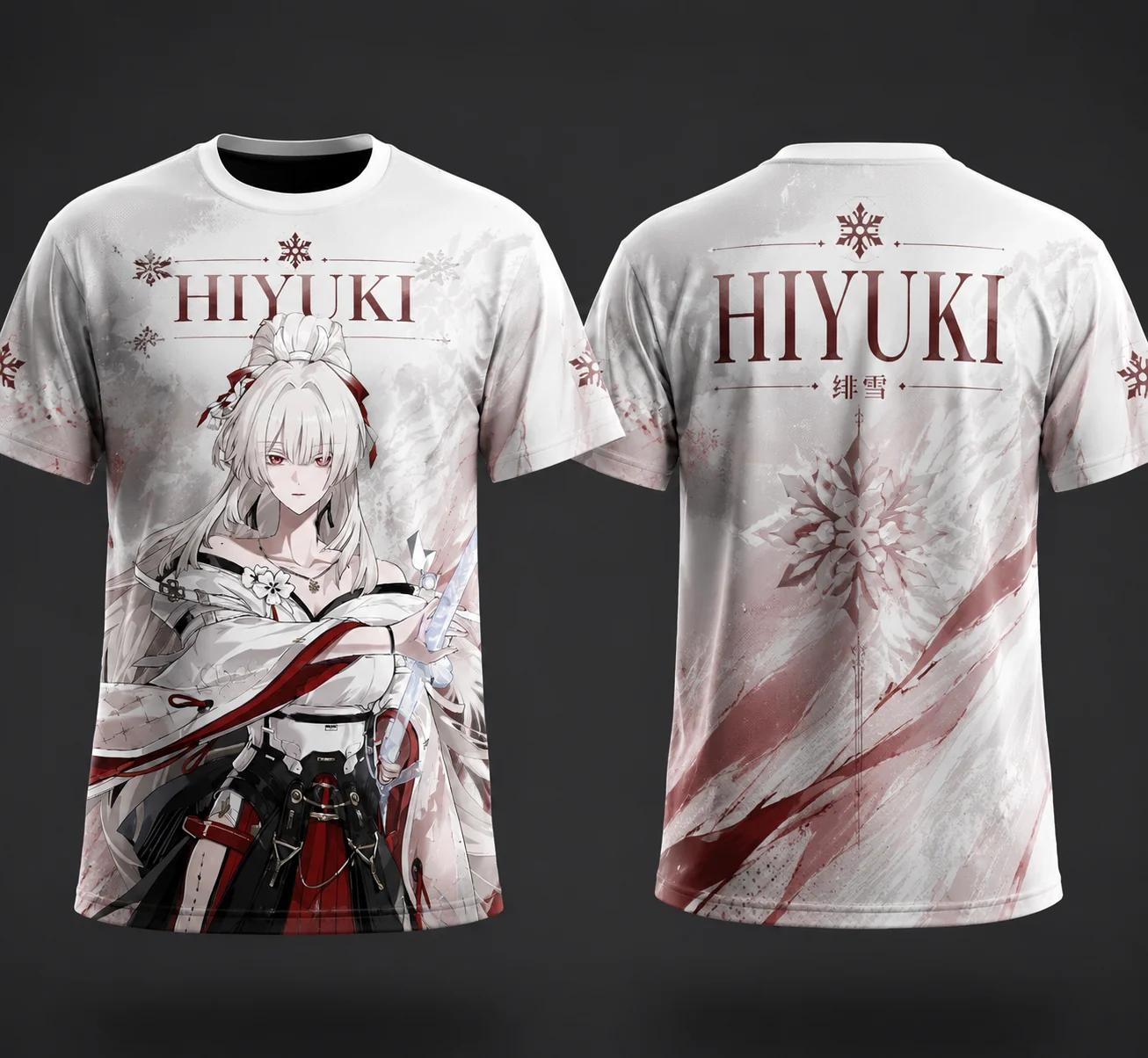 Wuthering Waves Hiyuki Character All‑Over‑Print T‑Shirt, Breathable Quick Dry 3D Printed Casual Tee Unisex Streetwear Tops