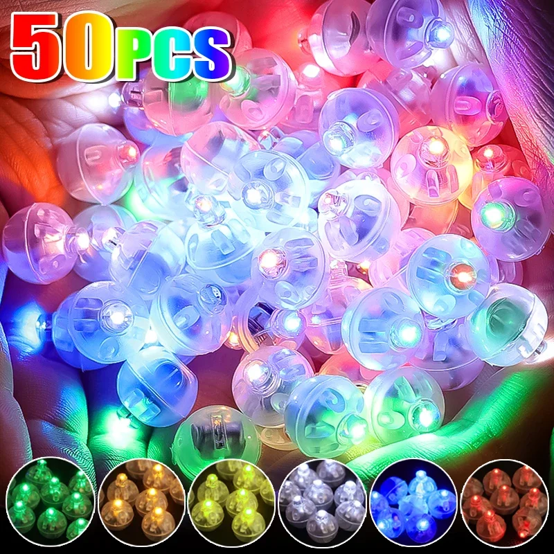 Mini LED Round Balloon Lights Colored Luminous Flash Tumbler Ball Lamp Lantern Light For Christmas Wedding Party Decor Wholesale