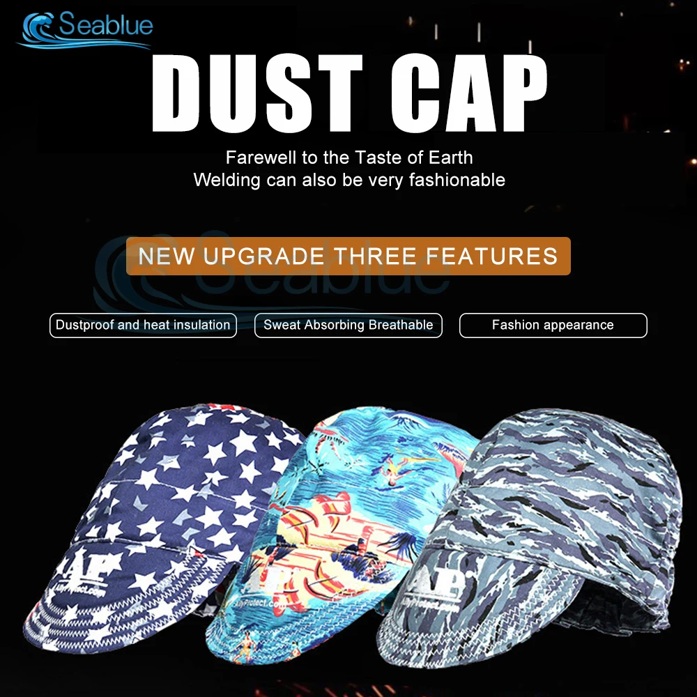 Elastic Welding Cap Sweat-Absorbent Breathable Flame Retardant Welder Protective Helmet Welder Special Washable