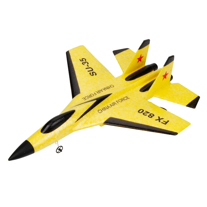 2.4G RC Airplane Radio Remote Control Plane EPP Foam Glider Gifts Toys for Children SU35 Yellow Red Blue