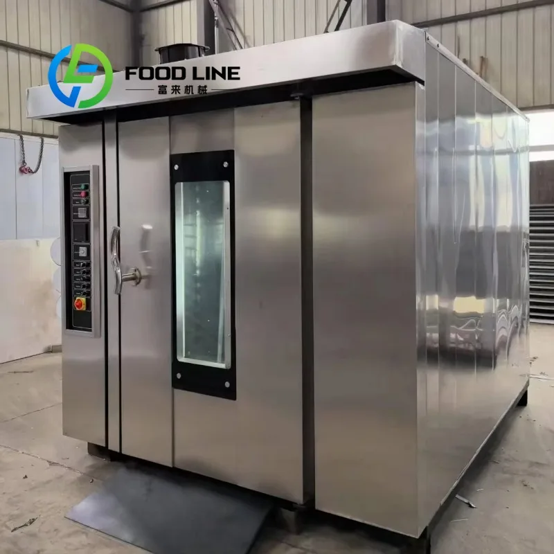 Rotary Oven with Rotating Rack System Steam Injection Function Crispy Crust Bread Factory Production Line In Stock Supply