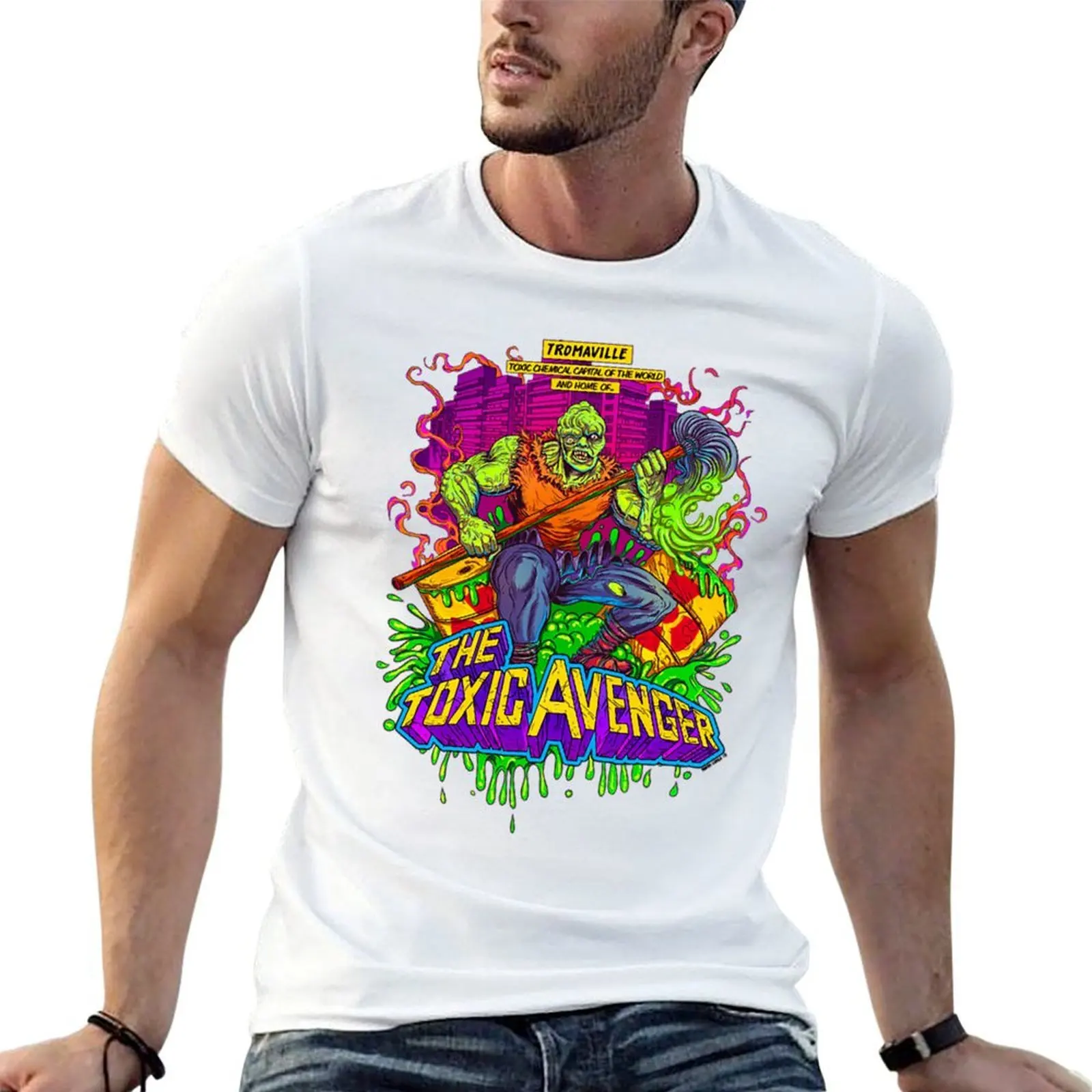 

100% shirts for shirts white cotton man t The funny graphic t t man Toxic for pack shirts man T-Shirt Avenger