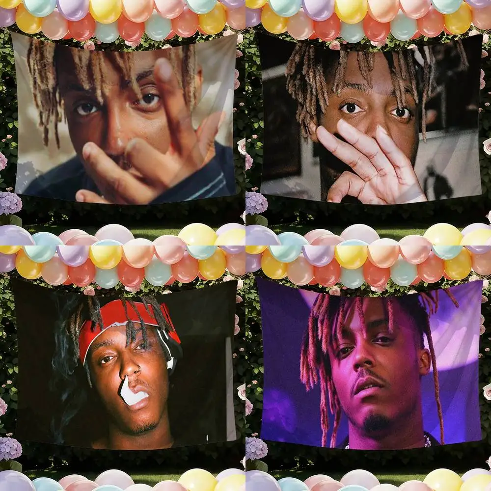Singer Rapper J-Juice WRLD Funny Flags for Bedrooms Home Decor Items Outdoor Decors Garage Decoration Flaga