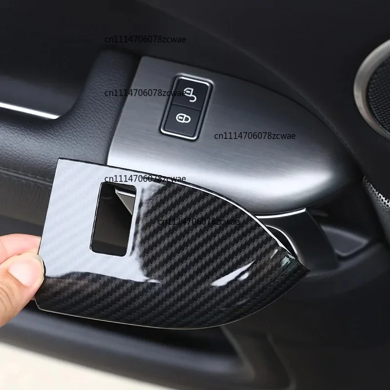 For Landrover Range Rover Sport RR Sport L494 14-22 ABS Plastic Carbon Fiber Car Seat with Memory Cover Stickers Car Accessories