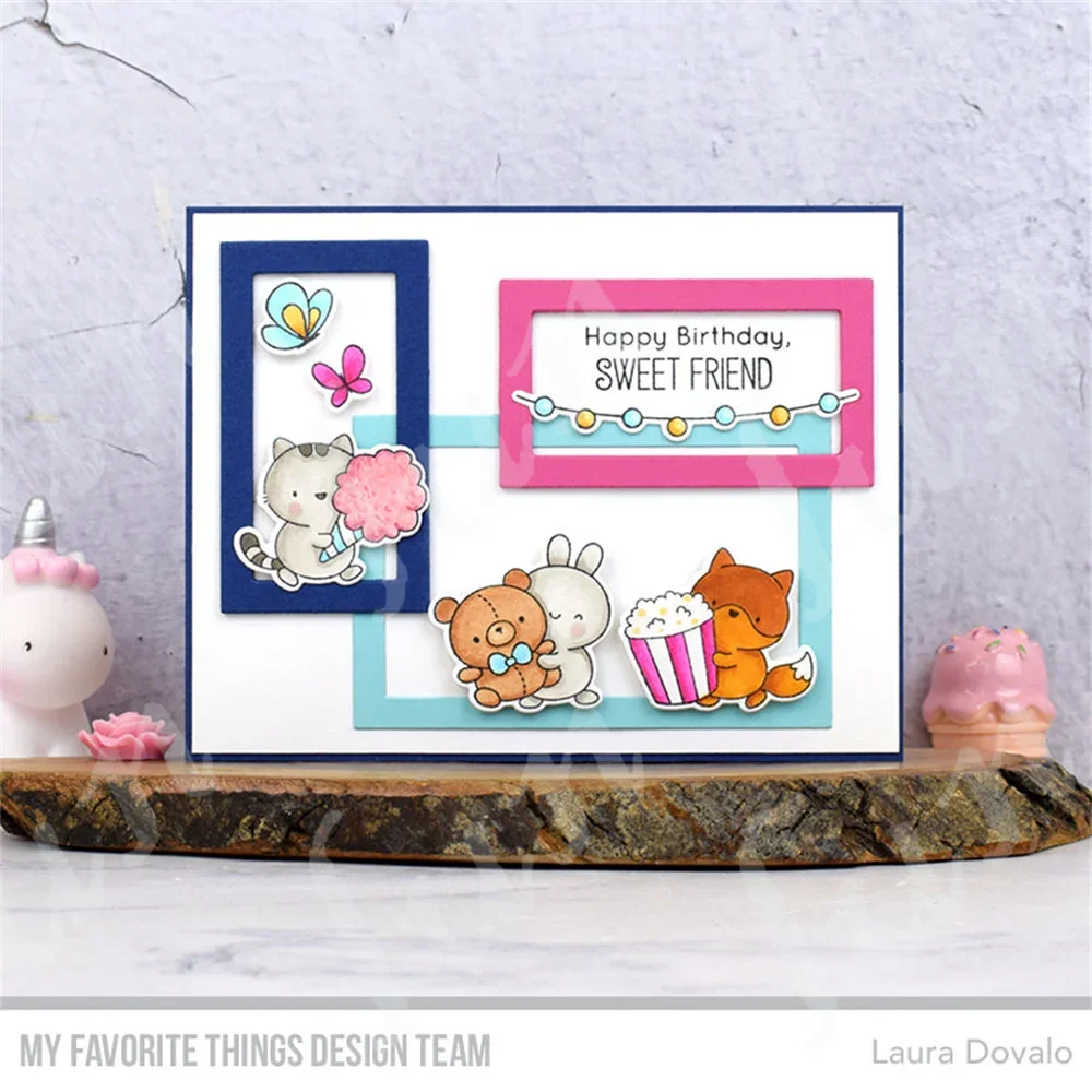 Happy Birthday to Gnome Metal Cutting Dies DIY Scrapbooking Photo Album Decoration Clear Stamps Embossing Paper Cards Template