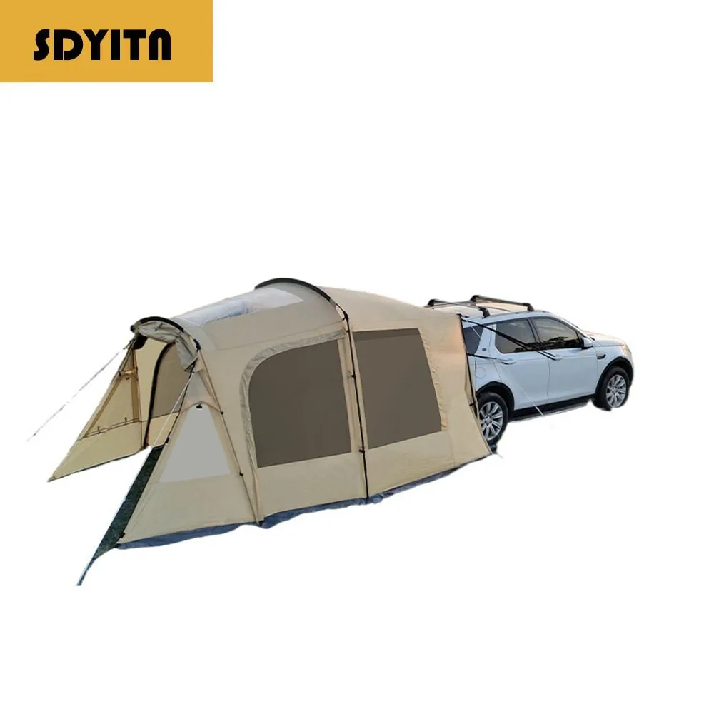 

5-8 Person Tailgate Outdoor Tunnel Tent for SUV Camping with Waterproof Sunshade Awning Anti-UV and Thickened Side Tent