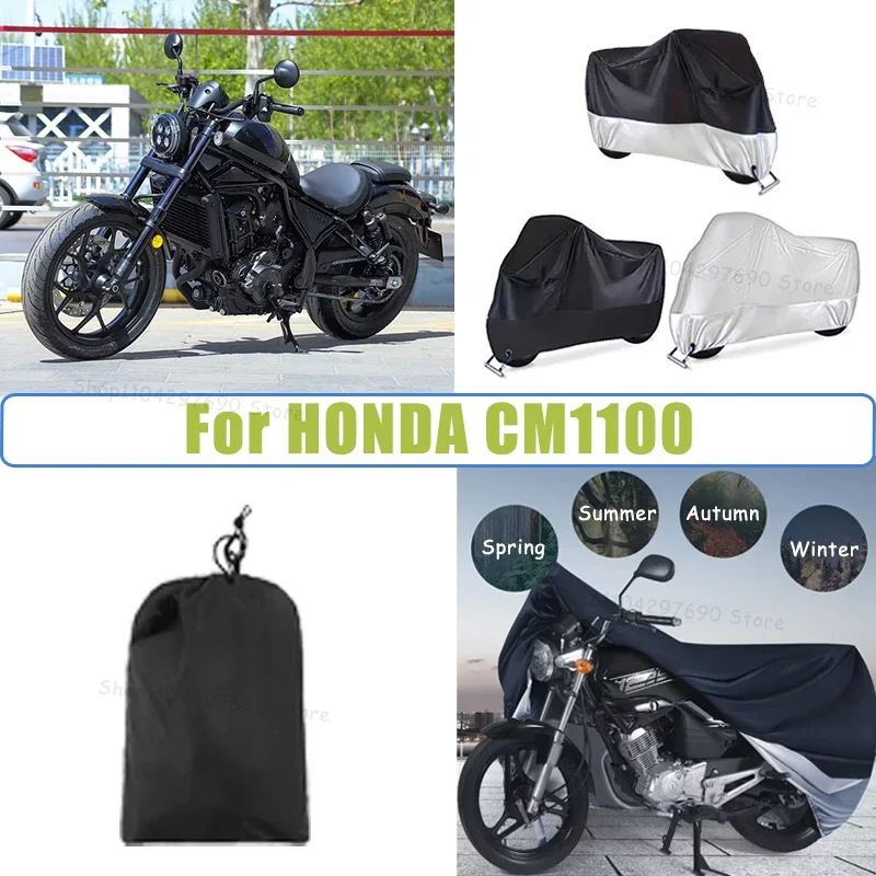 210D Oxford Motorcycle Cover Waterproof All Season UV Protection For HONDA CM1100 Anti-Tear Windproof Motorbike Cover