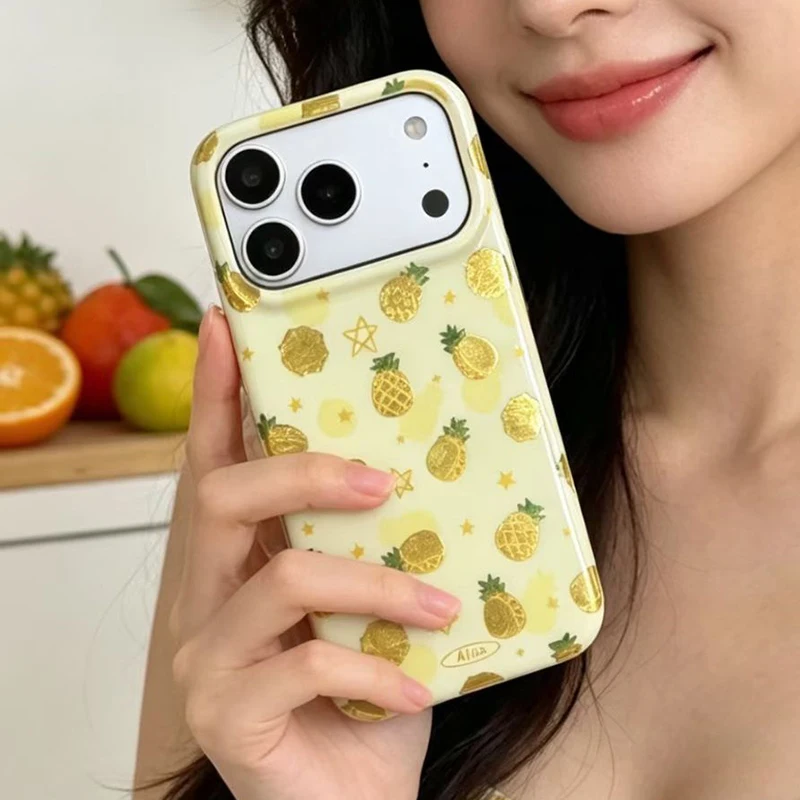 Ins Popular Summer Fruits Glossy IMD TPU Phone Case For iPhone 17 16 15 Pro Max Shockproof Protective Back Cover view 6