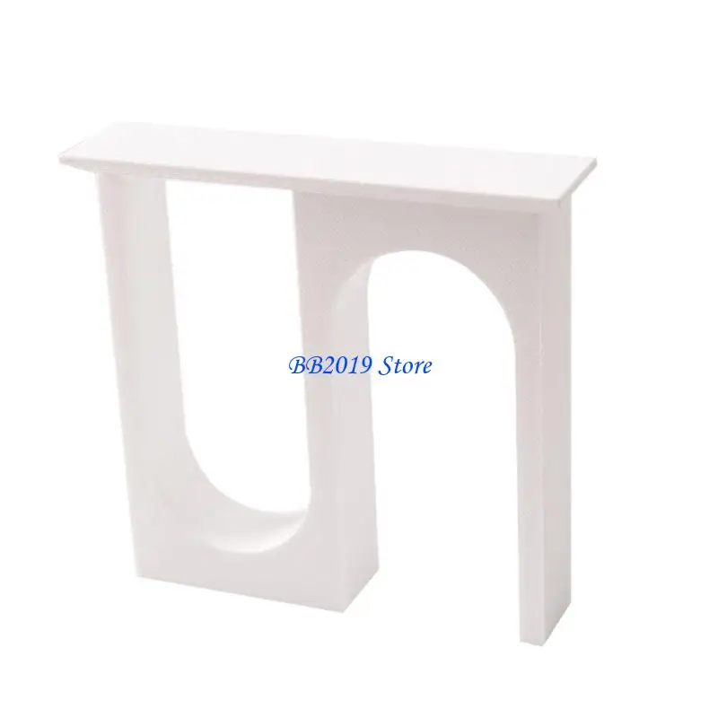 

Q0KB Safe Miniature Fireplaces for Children Doll House 1/12 Scale Arch Fireplaces Surround Model Figure for Scene Decoration