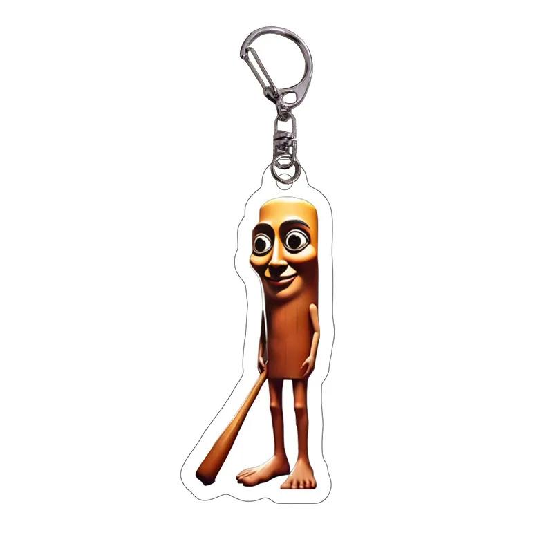 

Creative Italian Brainrot Animal Keychains for Accessories Funny Sigma Skibidi Rice Cat Fool Meme Keychains Fans Friends Present