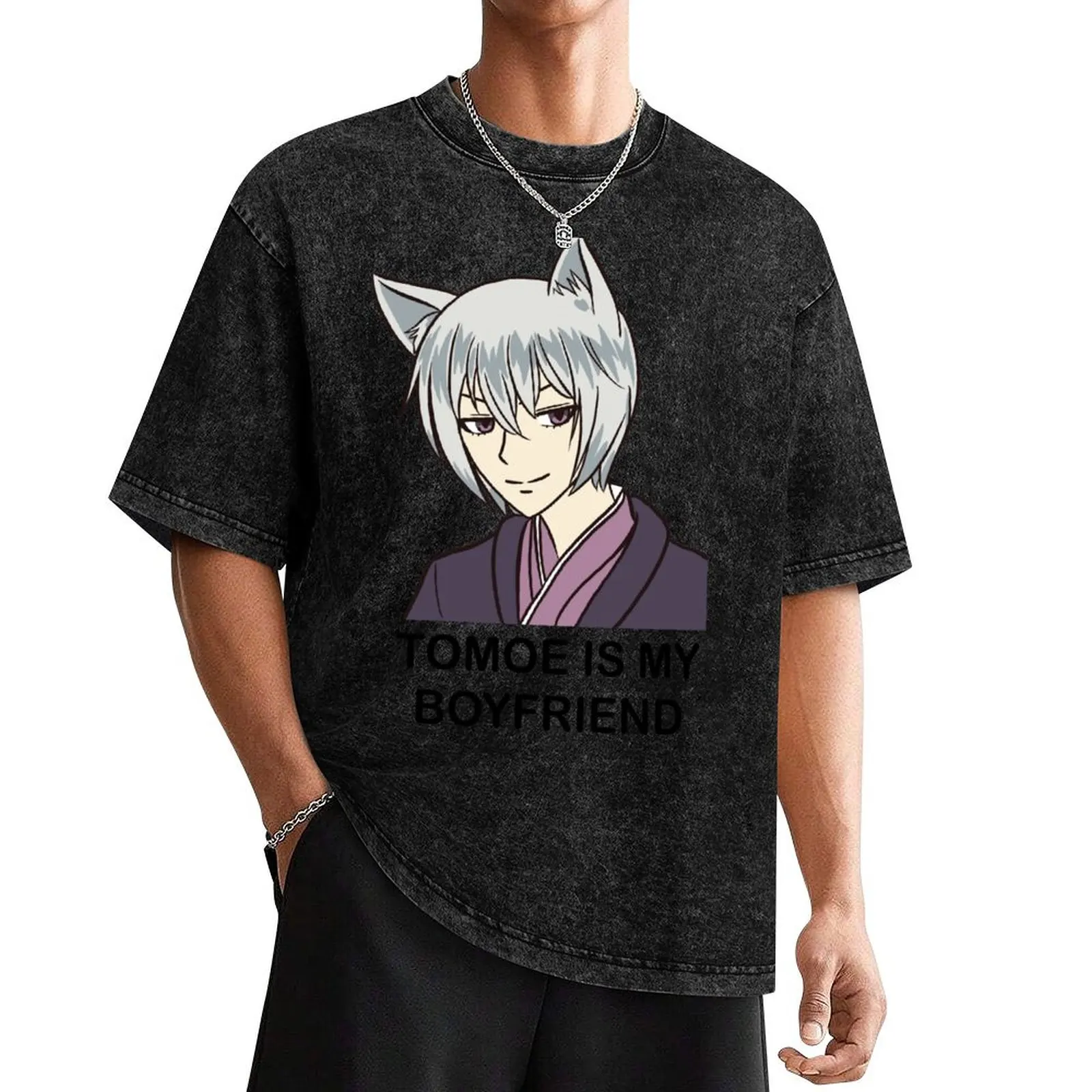 Tomoe Is My Boyfriend T-Shirt quick drying blanks cotton graphic tees summer tops clothing for men