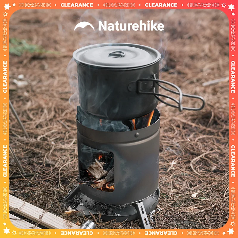 

Naturehike Мини Титановая дровяная печь Уличная портативная походная печь Легкая дровяная печь для дикой кемпинга