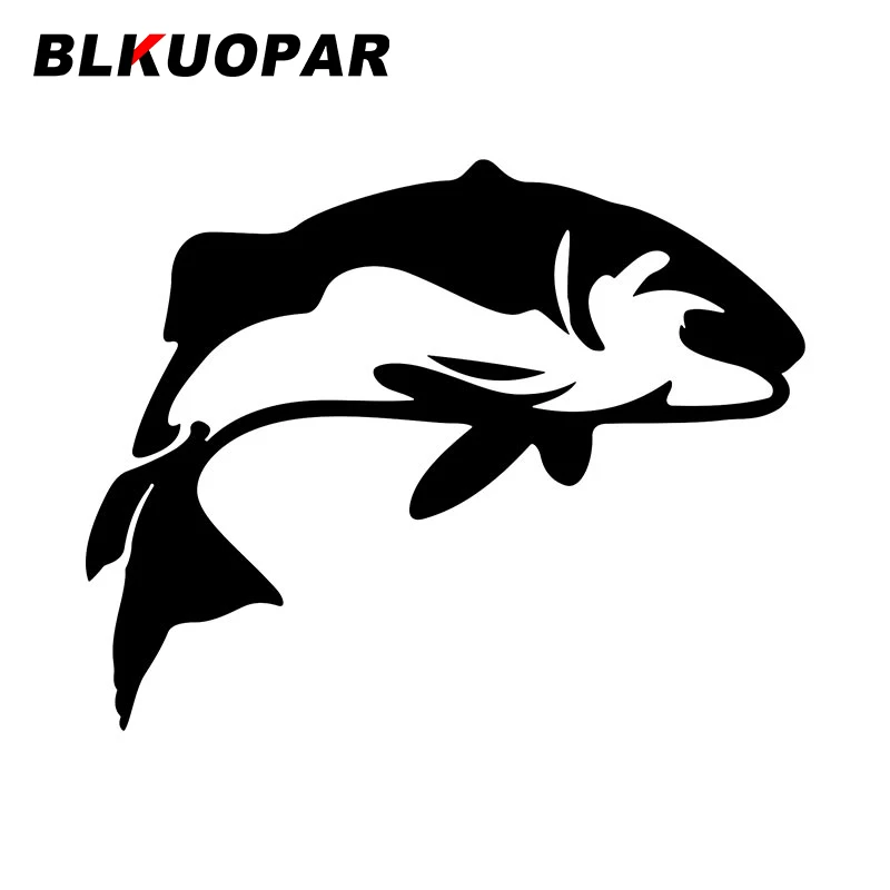 

BLKUOPAR Bass Fish Salmon Car Stickers Graphics Personality Decal Trunk Refrigerator Air Conditioner Motorcycle Car Accessories
