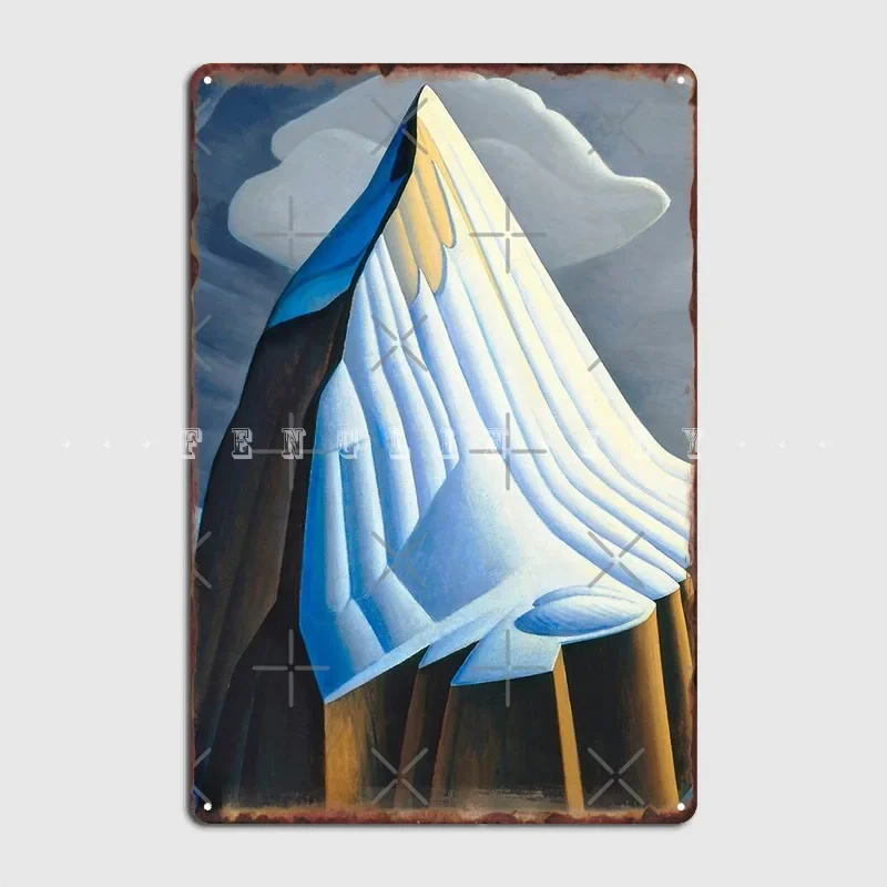 Mt. Lefroy (1930) By Lawren S. Harris Metal Plaque Poster Wall Cave Living Room Printing Painting Décor Tin Sign Poster