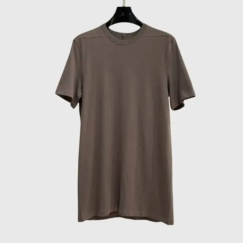High Quality Black Men's Short Sleeve T-shirt Darkwear Casual Fashion TwoTone Slim Fit Pullover Tops NJS5
