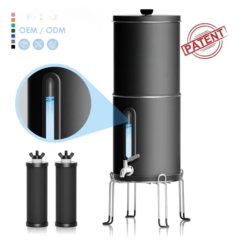 【Best-selling】Newly designed home water filtration system removes microplastics 2.9 gallons gravity water filtration system