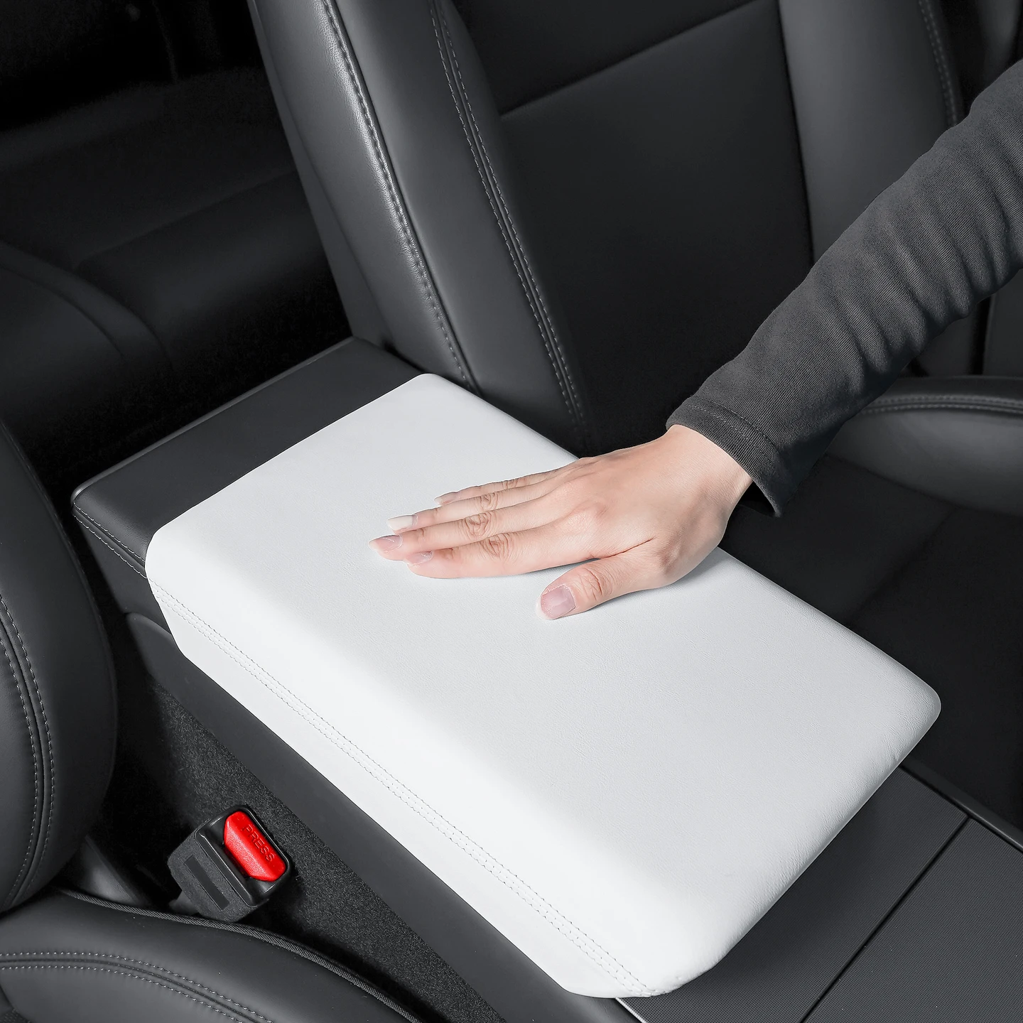 For Tesla Model Y Juniper Armrest Box Cover Protective Cover, 6-Seat Model YL/Model 3 Highland Center Console Armrest Box Cover - view 3