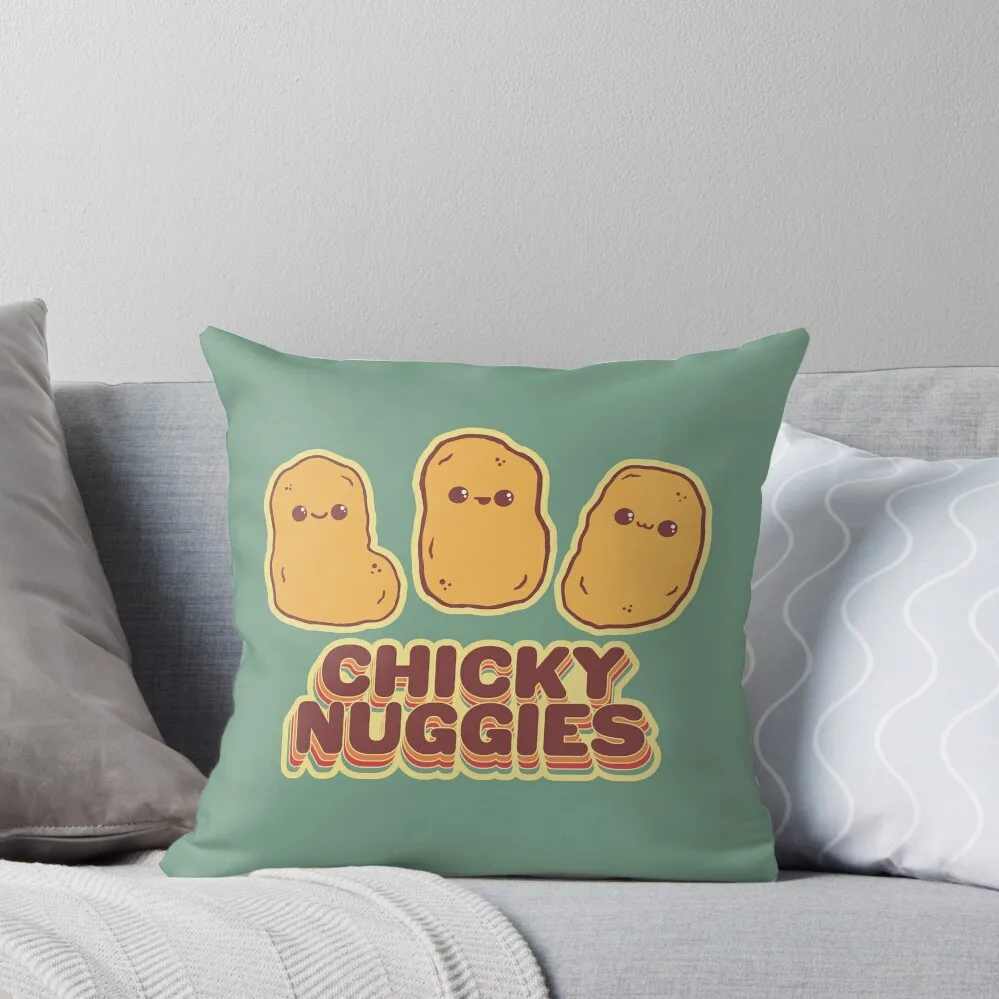 Chicky Nuggies Kawaii Nuggets Throw Pillow Sofas Covers Pillow Case Christmas