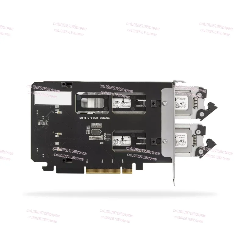MB842MP-B 2-bit M.2 NVMe SSD to PCIe 4.0x8/x16 adapter card