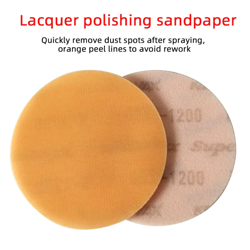 Japanese KOVAX Soft Matte Paper Car Paint Surface Polishing 3 Inch Round Flocking Grinding Disc Diameter 75mm