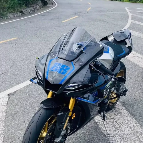 Imagen 2 del producto Para Yamaha YZF R1 R1M 2020 2021 2022 2023 2024 Kit de alas aerodinámicas para motocicleta ala lateral alerón fijo accesorios de carenado