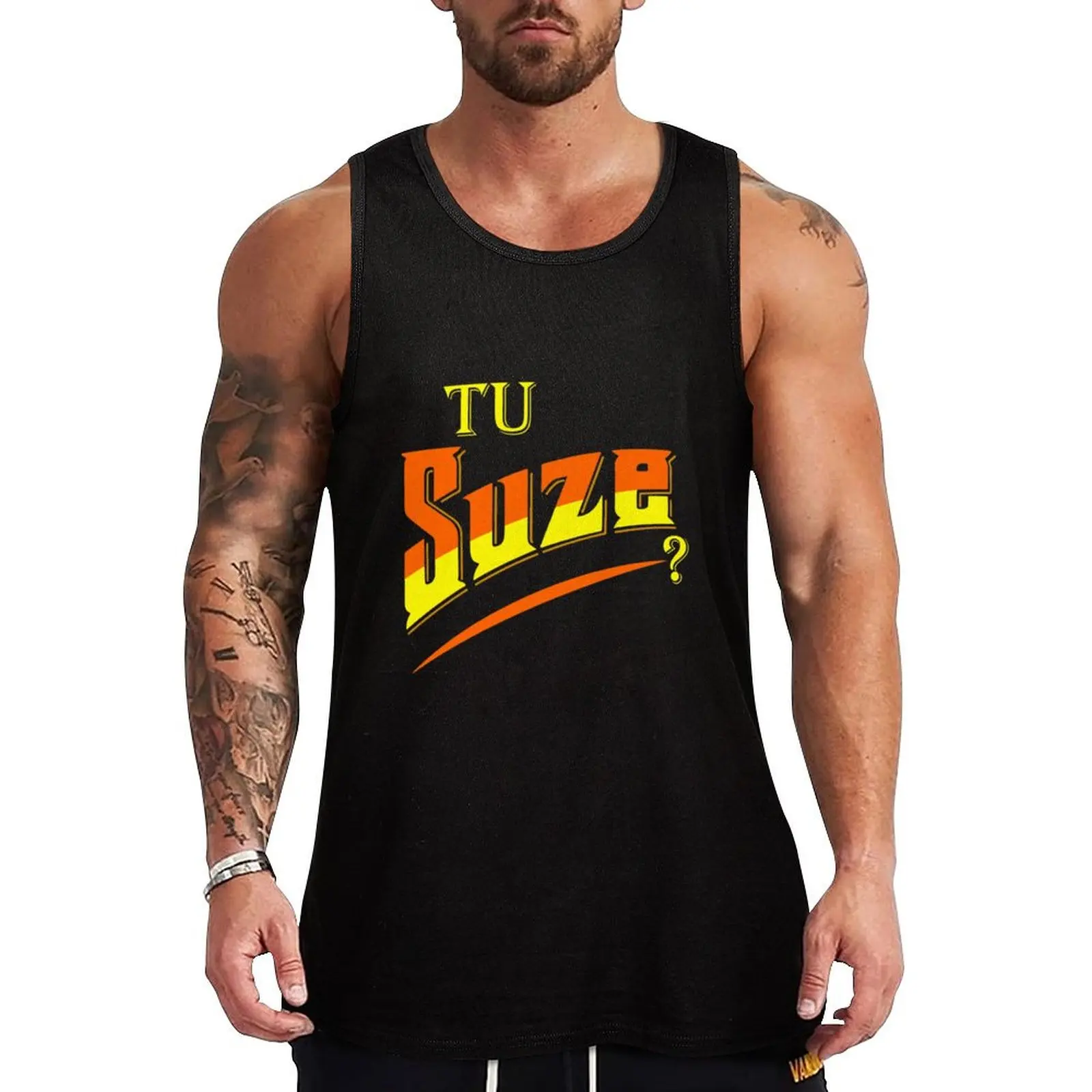 you tu suze Tank Top basketball T-shirt man