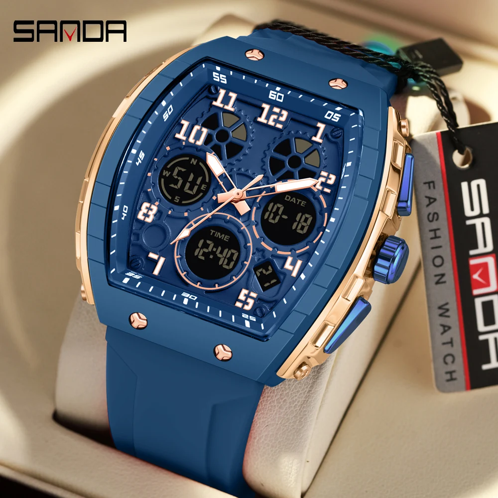 SANDA SANDA Men Watches Military Sports Quartz Electronic Watch Waterproof Man Double Display Digital Date Multifunction Wristwatch - Aliexpress Deal