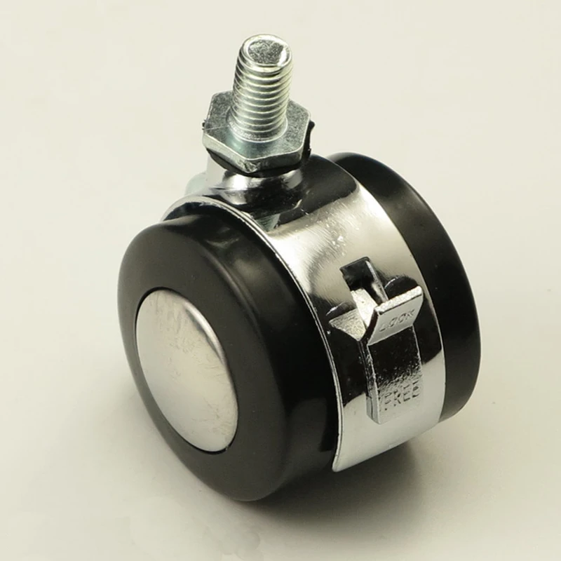4pcs Office Chair Caster Wheels Alloy Universal Wheels Silent Swivel Casters Rolling Rollers Brake Caster Furniture Hardware