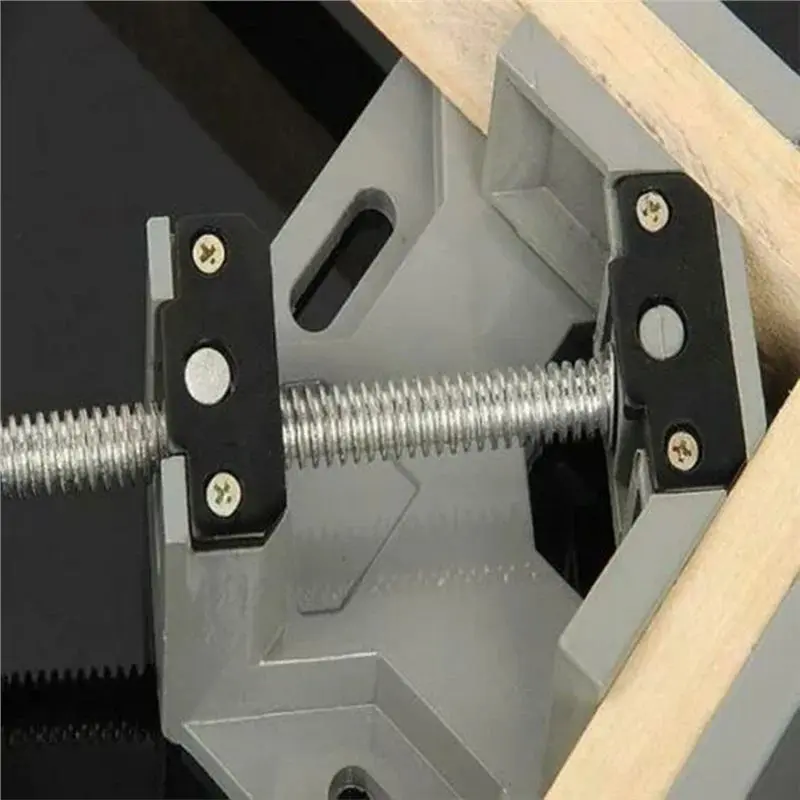 ABWZ-Clamp 90° Aluminum Alloy Right-Angle Clamp Metal Welding Woodworking Photo Frame Clamping Tool 90° Right-Angle Vice