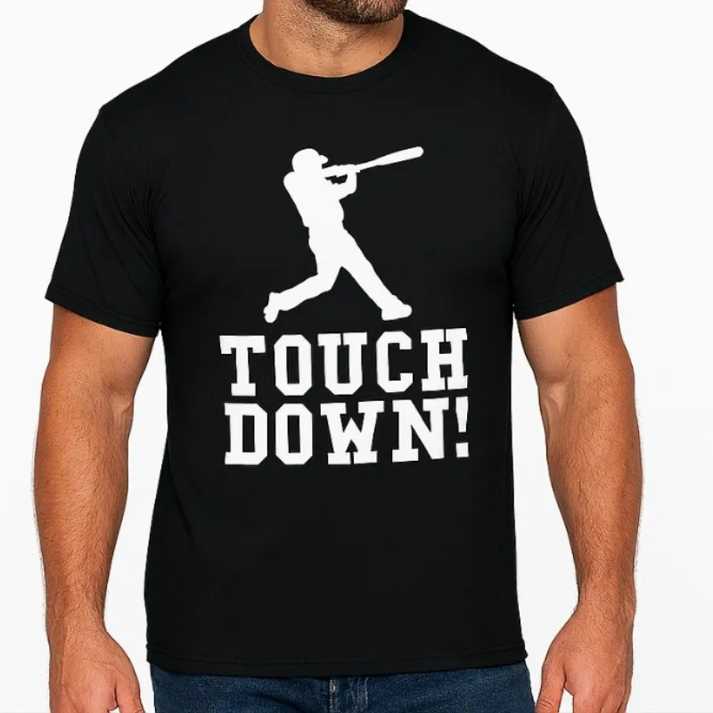 

Funny Baseball Touchdown T Shirt Men’s Graphic Sports Humor Tee Athletic Workout Casual Summer Short Sleeve Tops S-3XL
