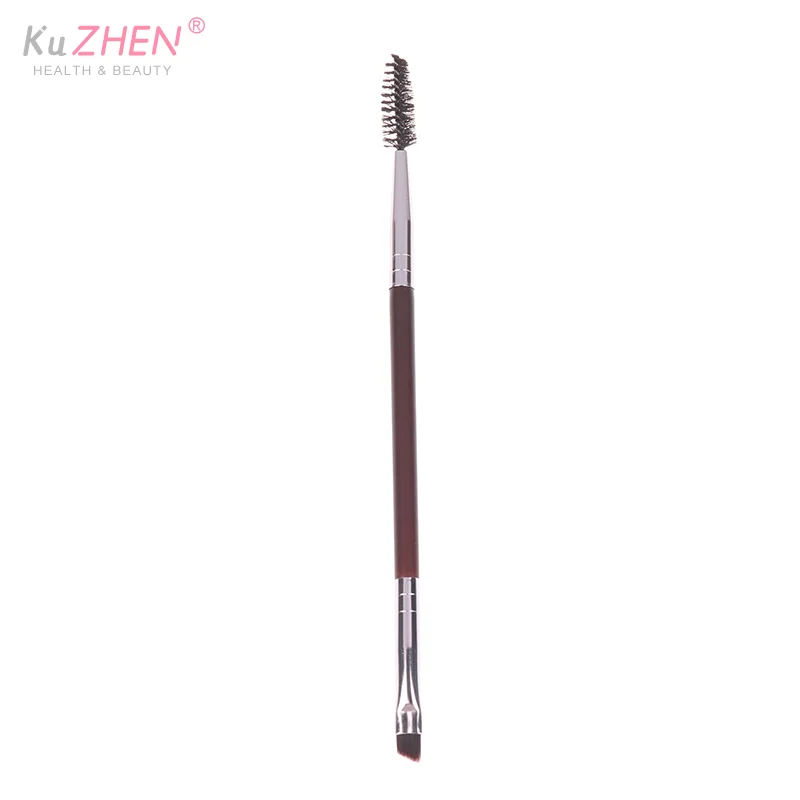 1 Uds. Cepillo para cejas, peine para pestañas, brochas de maquillaje, cepillo en ángulo de doble punta, cepillo Spoolie 2 en 1, juego de brochas para cejas, herramienta de maquillaje