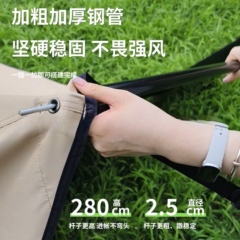 Camping octagonal canopy vinyl canopy sunshade rain shade camping canopy tent awning summer pergola