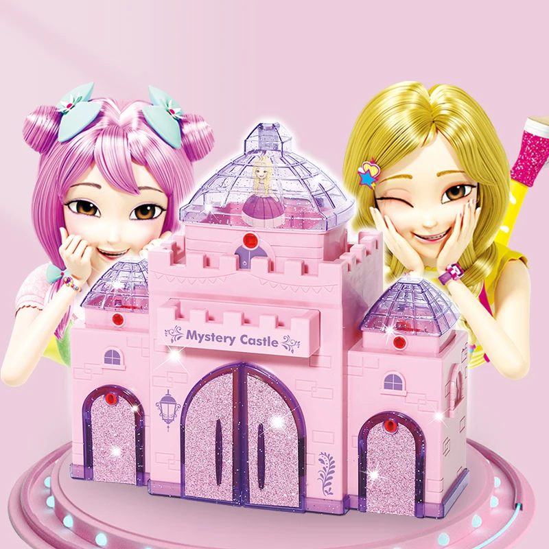 Wspaniały Magiczny Zamek z Zamkiem i Kluczami Naklejki 3D Maszyna DIY Tworzenie Naklejek Gra Odblokuj Ręcznie Robione Zabawki Prezent dla Dzieci