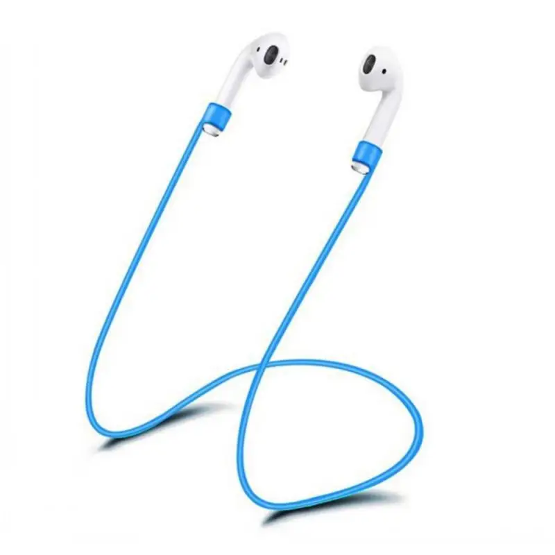 2/5PCS Portable Anti-loss Silicone Earphone Cord Holder 55/70 Cm Cable For X 8 7 Wireless Earphone Neckband