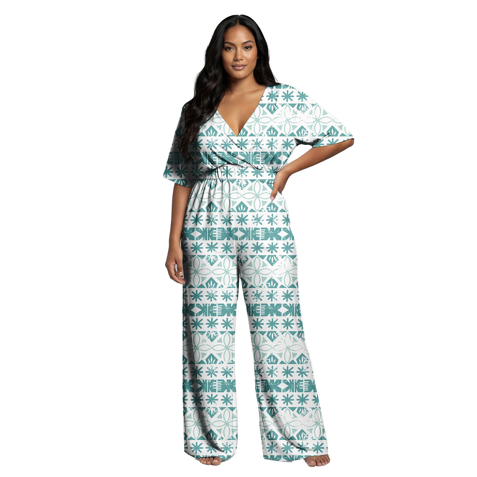 

Женская одежда с HD принтом на заказ, полинезийские хит продаж, женские комбинезоны Самоа, пляжный женский комбинезон Tapa, женский комбинезон в этническом стиле