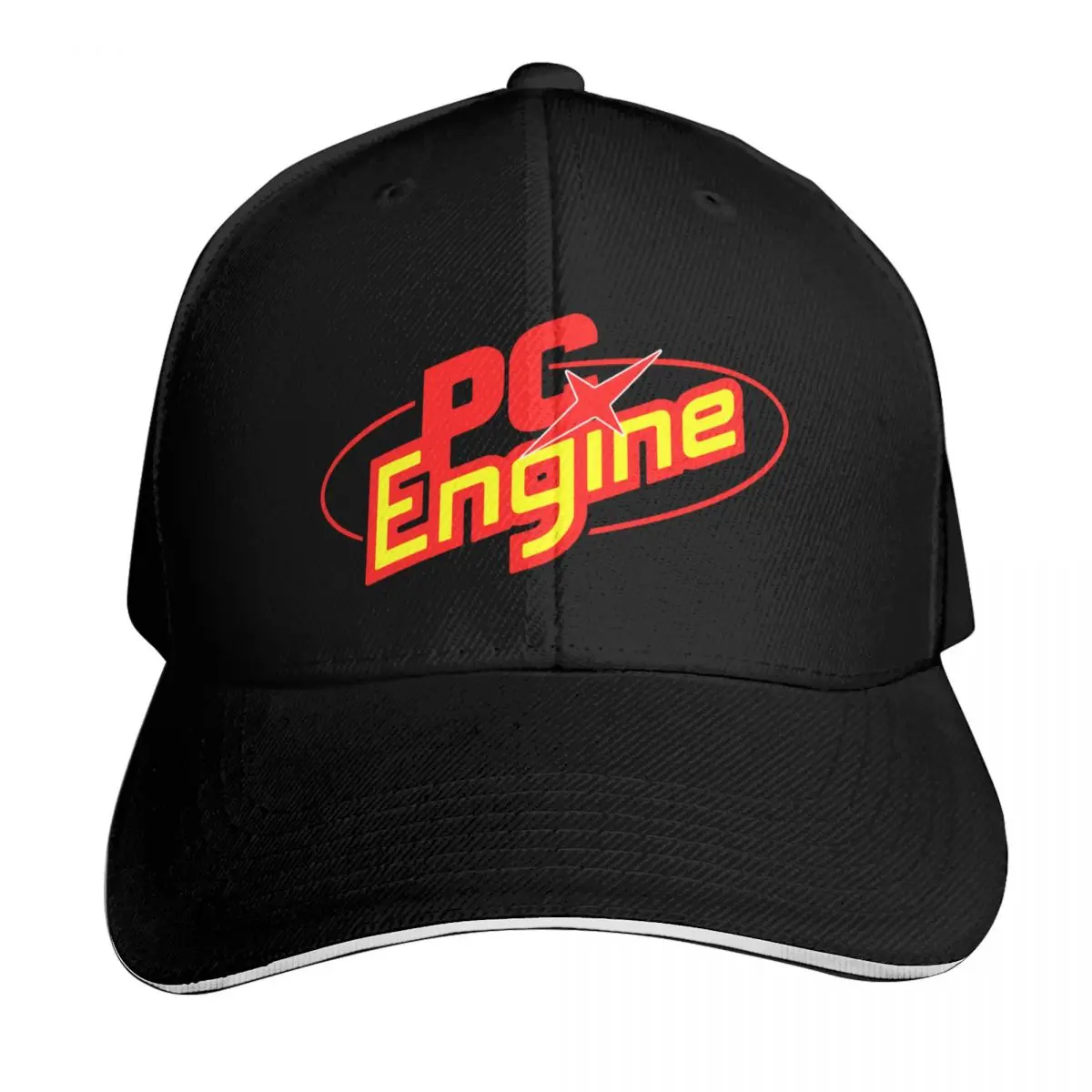PC Engine Logo (Red) Baseball Cap Summer Beach Travel Streetwear Hip Hop Trendy Vintage Retro Embroidered