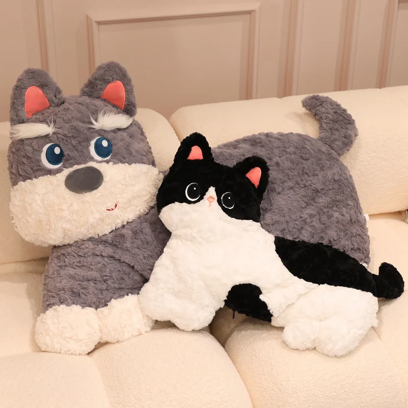 Nette Cartoon Siamesische Katze Plüschtiere Spielzeug Weiche Angefüllte Kawaii Schnauzer Lange Wurf Kissen für Kinder Mädchen Lustige Geschenke Zimmer Dekor
