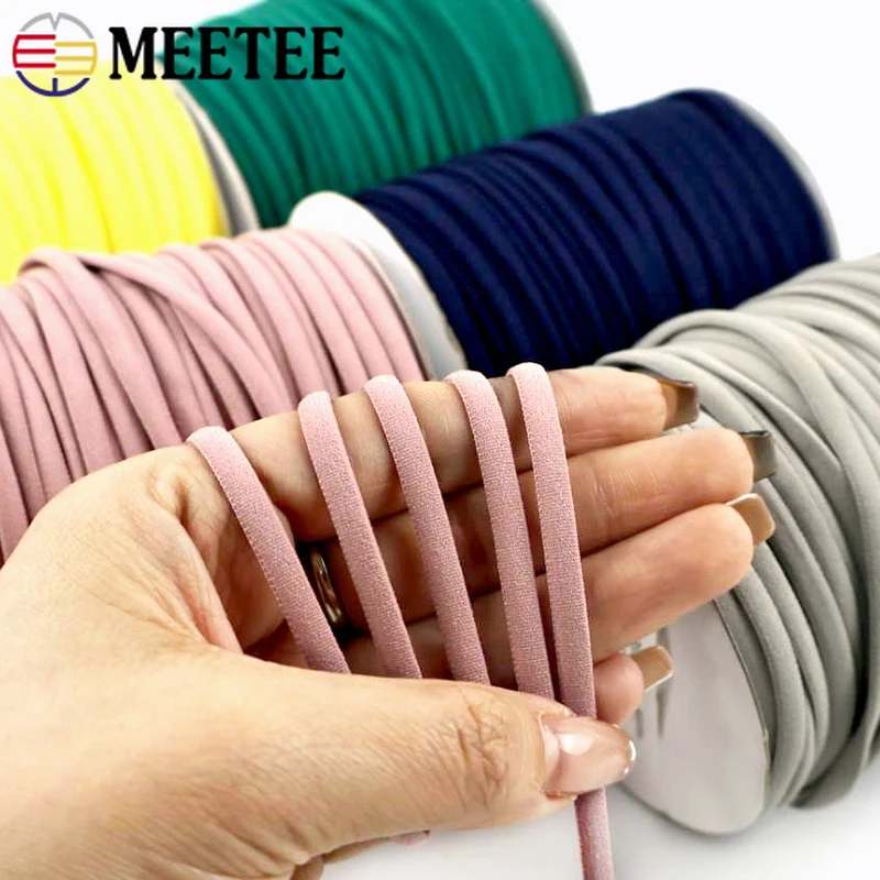 

10/20M 3mm/5mm Nylon Elastic Band for Mask Bra Strap Ear Hanger Stretch Ribbon Shoes Sleeve Rubber Tape DIY Handmade Accessorie