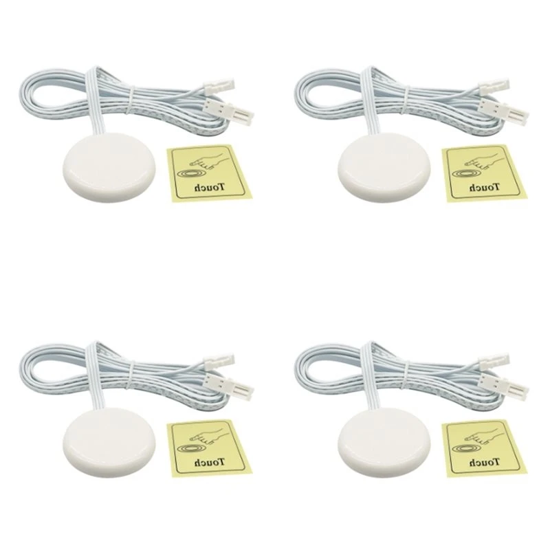 ABJI-4X Penetrable Wood Panel Wireless Touch Sensor LED Light Switch Hand Sweep Control Dimmable Touch Dimmer
