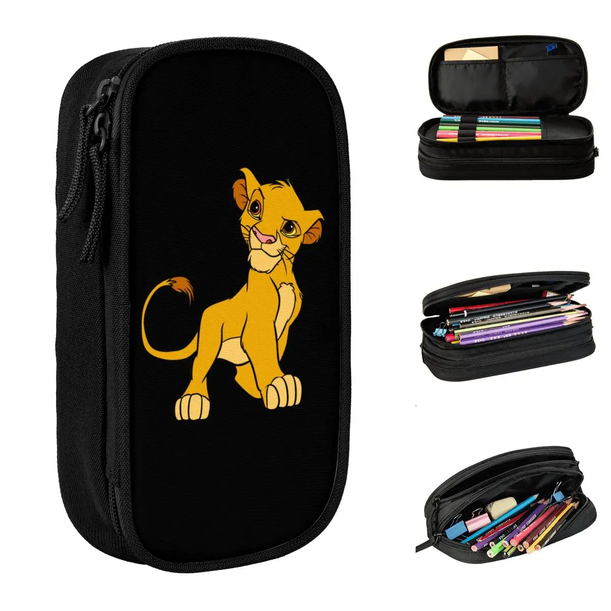 

Simba The Lion King Pencil Cases Creative Pen Bag Kids Large Storage School Supplies Gifts Pencilcases