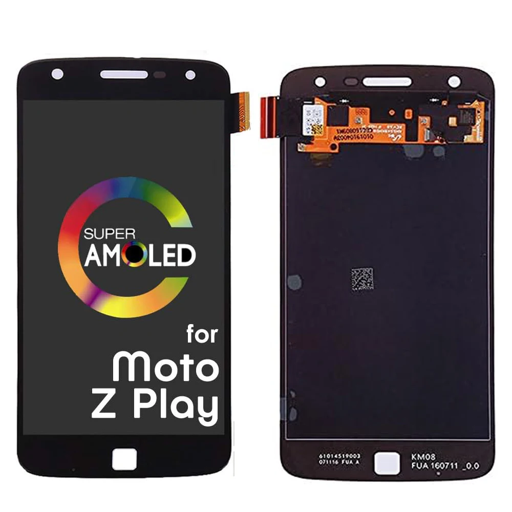 AMOLED LCD For Moto Z Play LCD Display Touch Screen Digitizer For Moto Z Play LCD Pantalla Full Assembly XT1635 XT1635-02